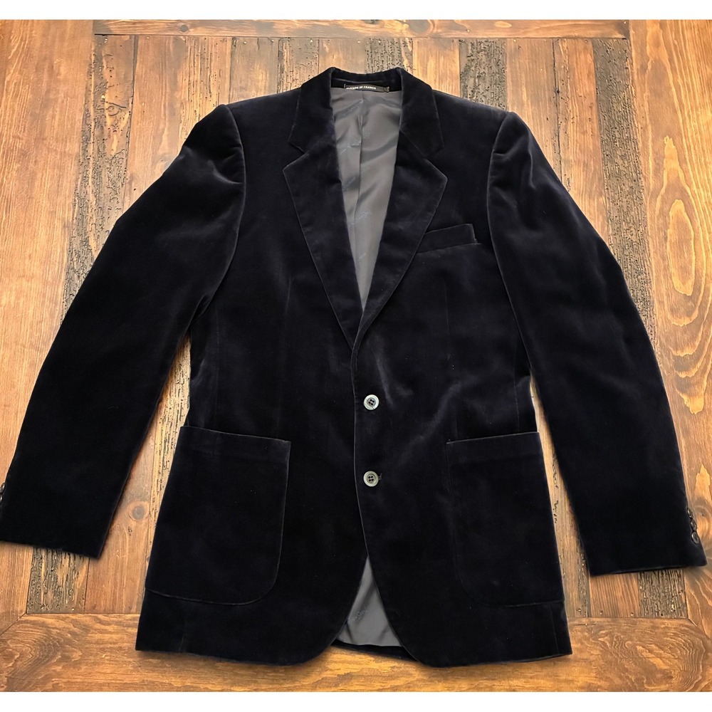 Vintage 1970's Yves Saint Laurent Velvet Smoking Jacket, Men's size Medium